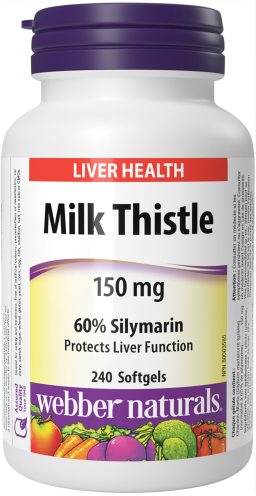 Milk Thistle 60% Silymarin  150 mg  240 Softgels