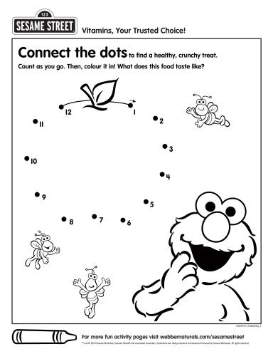 Connect the dots activity - Elmo