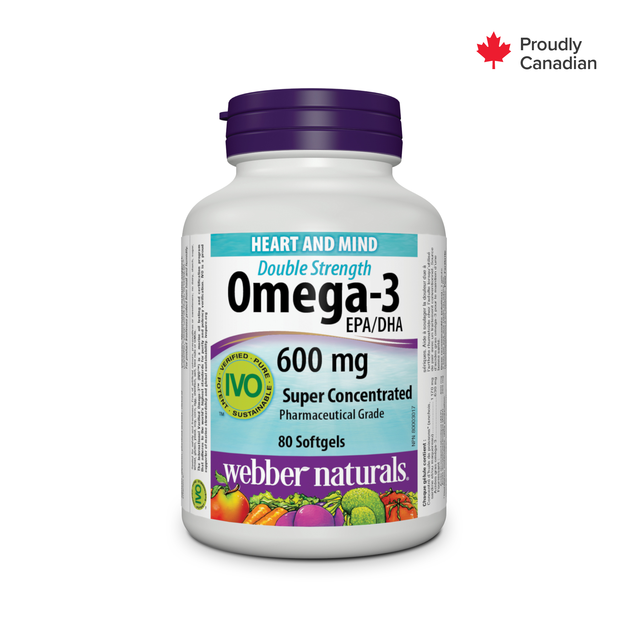 Omega-3 Double Strength 600 mg EPA/DHA | Webber Naturals Canada