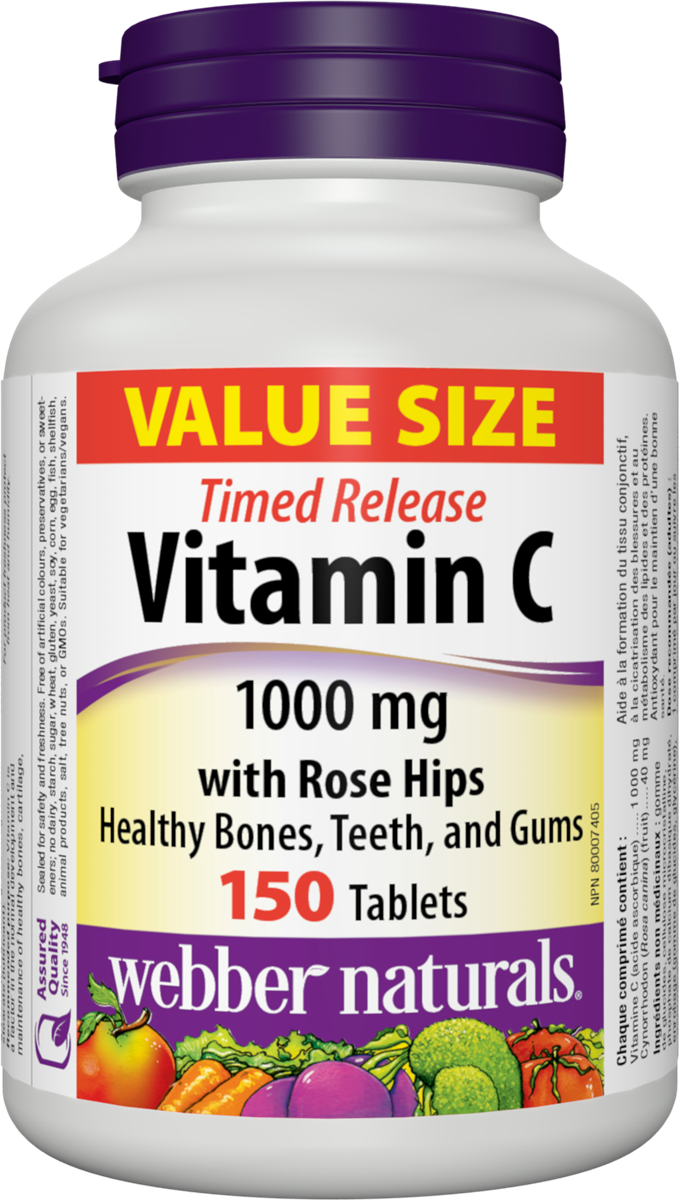 C with Rose Hips - Timed | Webber Naturals Canada