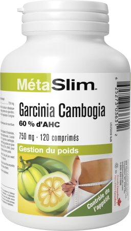 Garcinia Cambogia 60 % d'AHC  750 mg  120 comprimés