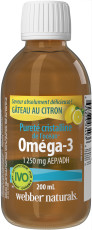 Pureté cristalline de l'océan Oméga-3 1 250 mg AEP/ADH Gâteau au citron