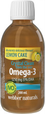 Crystal Clean from the sea® Omega-3 1250 mg EPA/DHA Lemon Cake