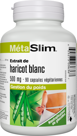 MétaSlim Extrait de haricot blanc  500 mg  90 capsules végétariennes