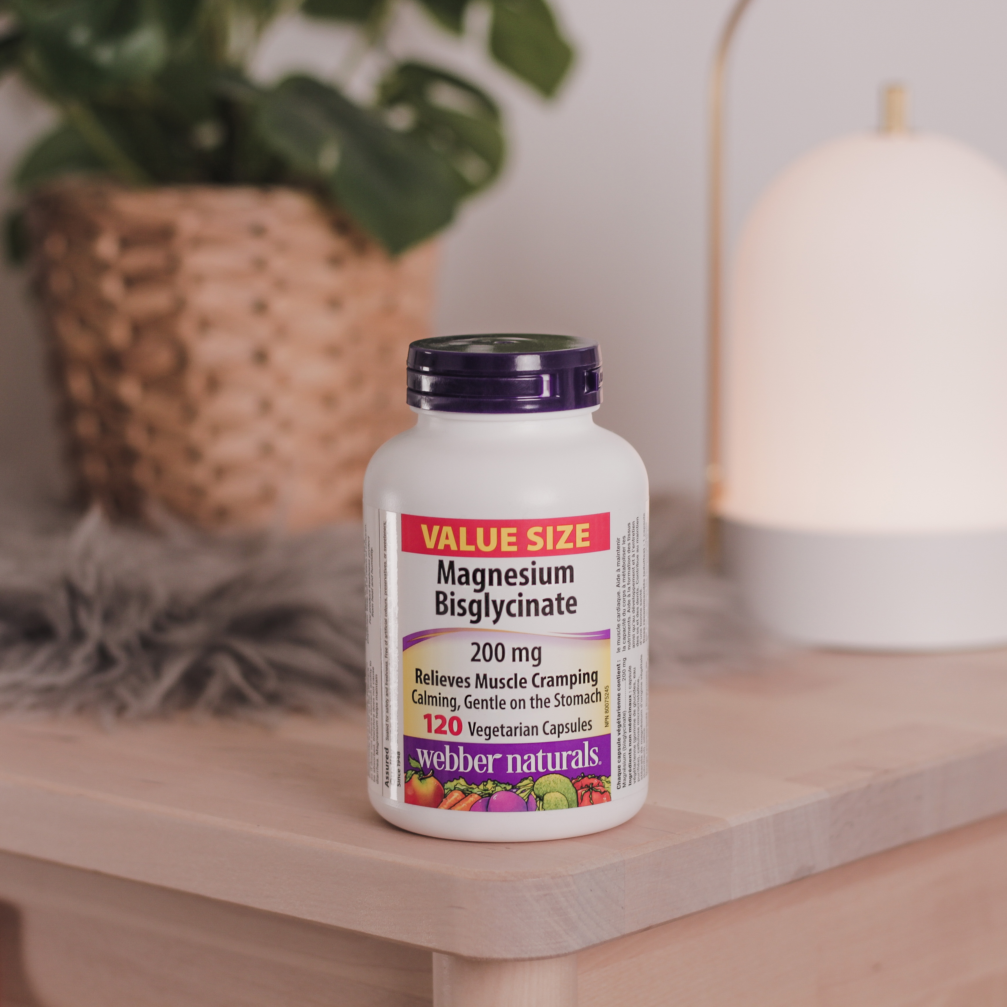 Magnesium Bisglycinate 200 mg Capsules ber Naturals Canada