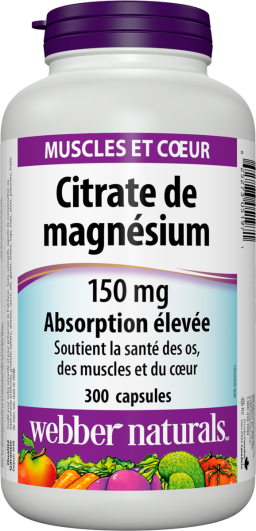Citrate de magnésium 150 mg capsules