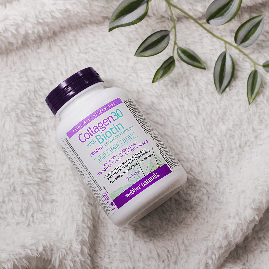 Collagen30® with Biotin Collagen Peptides Webber Naturals Canada Collagen30® with Biotin Collagen Peptides Webber Naturals Canada