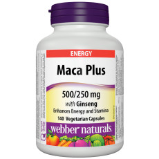 Maca Plus with Ginseng  500/250 mg Vegetarian Capsules