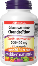 Glucosamine Chondroïtine Double concentration 500/400 mg