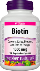 Biotin  1000 mcg  180 Vegetarian Capsules