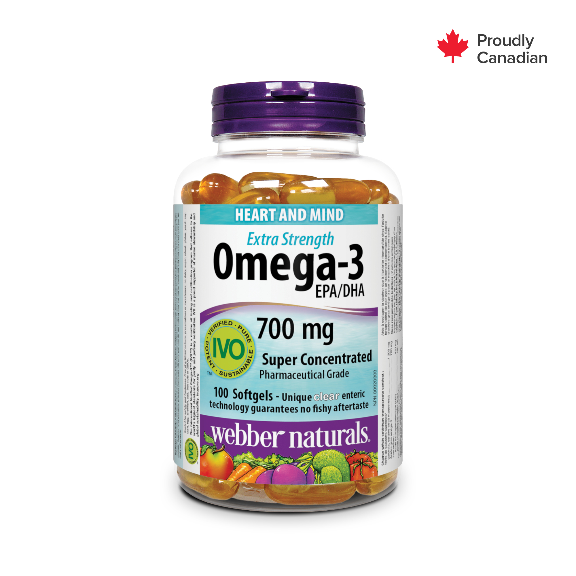 Omega-3 Extra Strength 700 mg EPA/DHA | Webber Naturals Canada