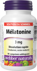 Mélatonine Dissolution rapide 3 mg