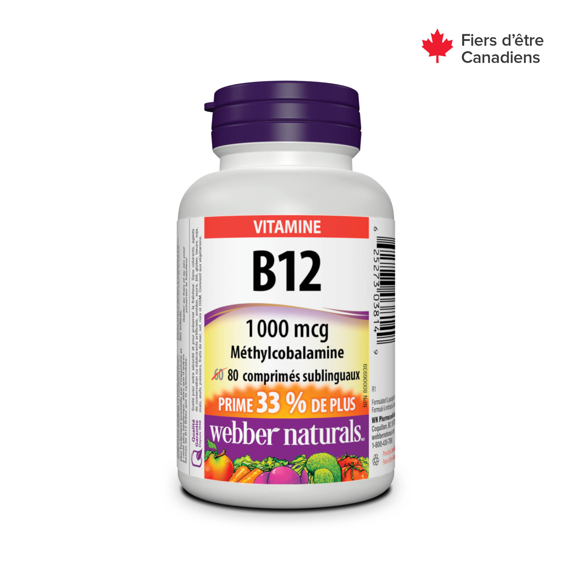 zelf roman Kracht Vitamin B12 1000 mcg Sublingual Tablets | Webber Naturals Canada