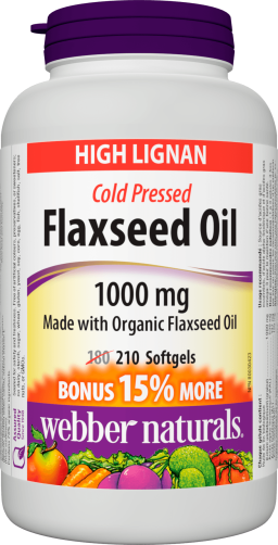 Flaxseed Oil Cold Pressed  1000 mg  210 Softgels