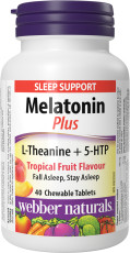 Melatonin Plus L-Theanine + 5-HTP Tropical Fruit Flavour