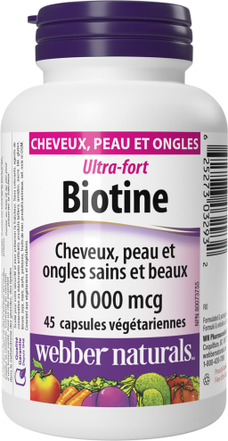 Biotine Extra-fort  10 000 mcg  45 capsules végétariennes