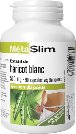 MétaSlim Extrait de haricot blanc  500 mg  90 capsules végétariennes