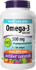 Omega-3 Pharmaceutical Grade 500 mg EPA/DHA