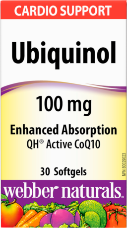 Ubiquinol QH® Active CoQ10  100 mg  30 Softgels