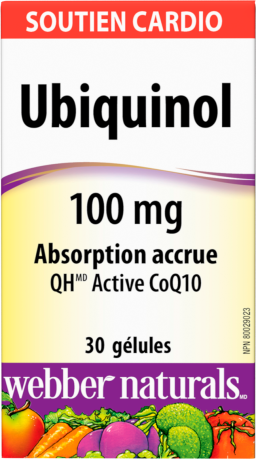 Ubiquinol QH(MD) Active CoQ10  100 mg  30 gélules