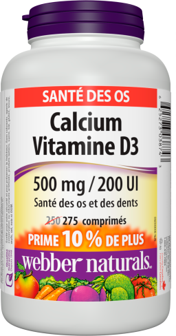Calcium Vitamine D3  500 mg/200 UI  275 comprimés