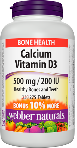Calcium Vitamin D3  500 mg/200 IU  275 Tablets