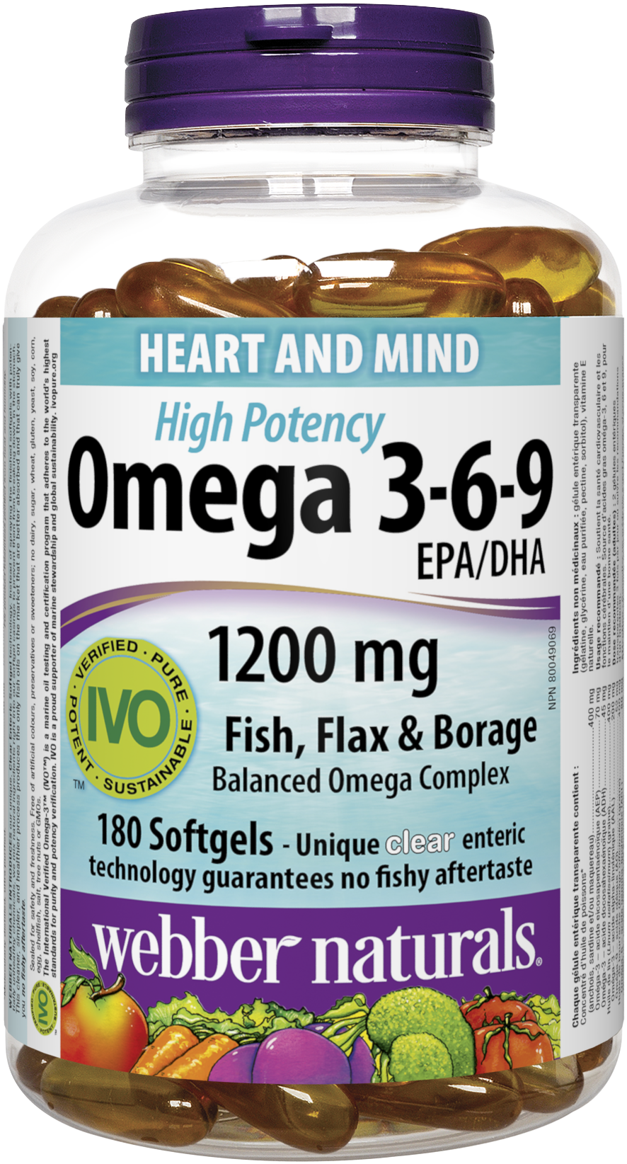 Kreunt verticaal Worden Omega 3-6-9 Fish, Flax & Borage Enteric Softgels | Webber Naturals Canada