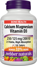 Calcium Magnesium Vitamin D3  2:1 Ratio High Absorption 