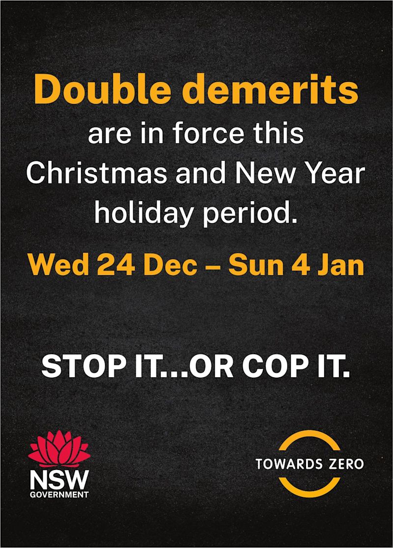 NSW Gov – Double Demerits