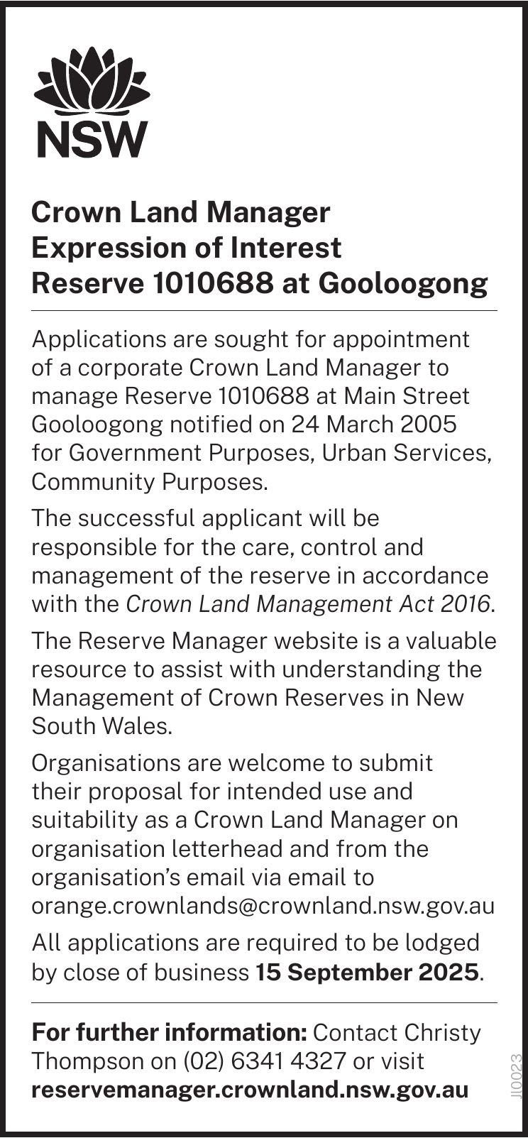 NSW Gov Crown Land Manager