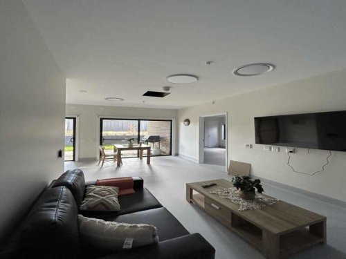 The open-plan living and dining area of this Blacktown home. 