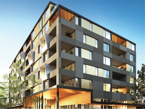 Artists impression of Little Lane apartment building in Fremantle.