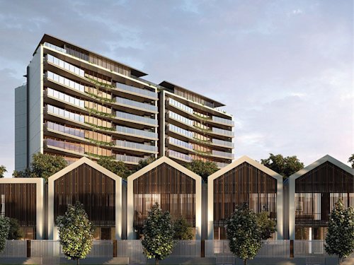Artist impression of Palm beach apartment building exterior