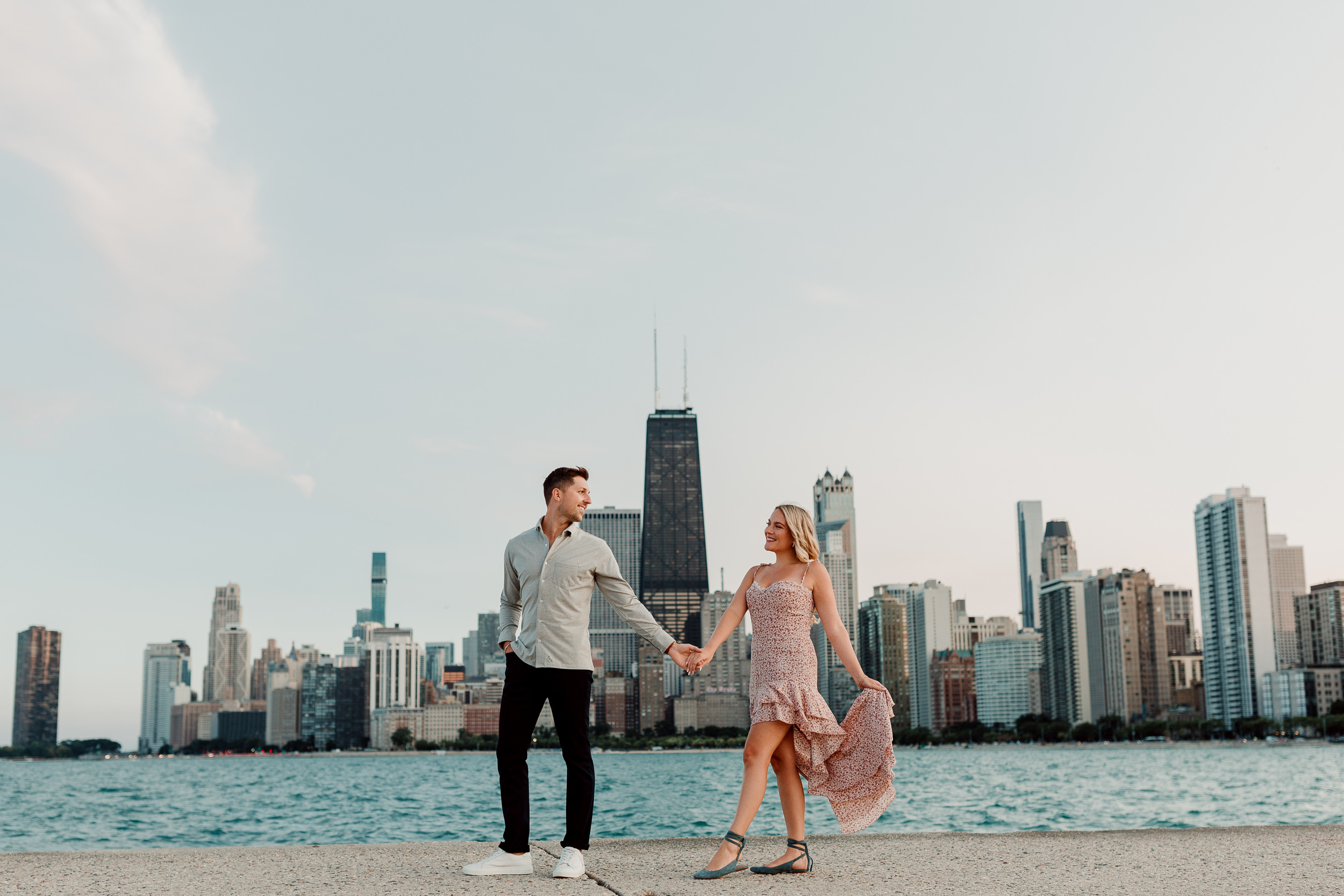 Chicago City Skyline Engagement