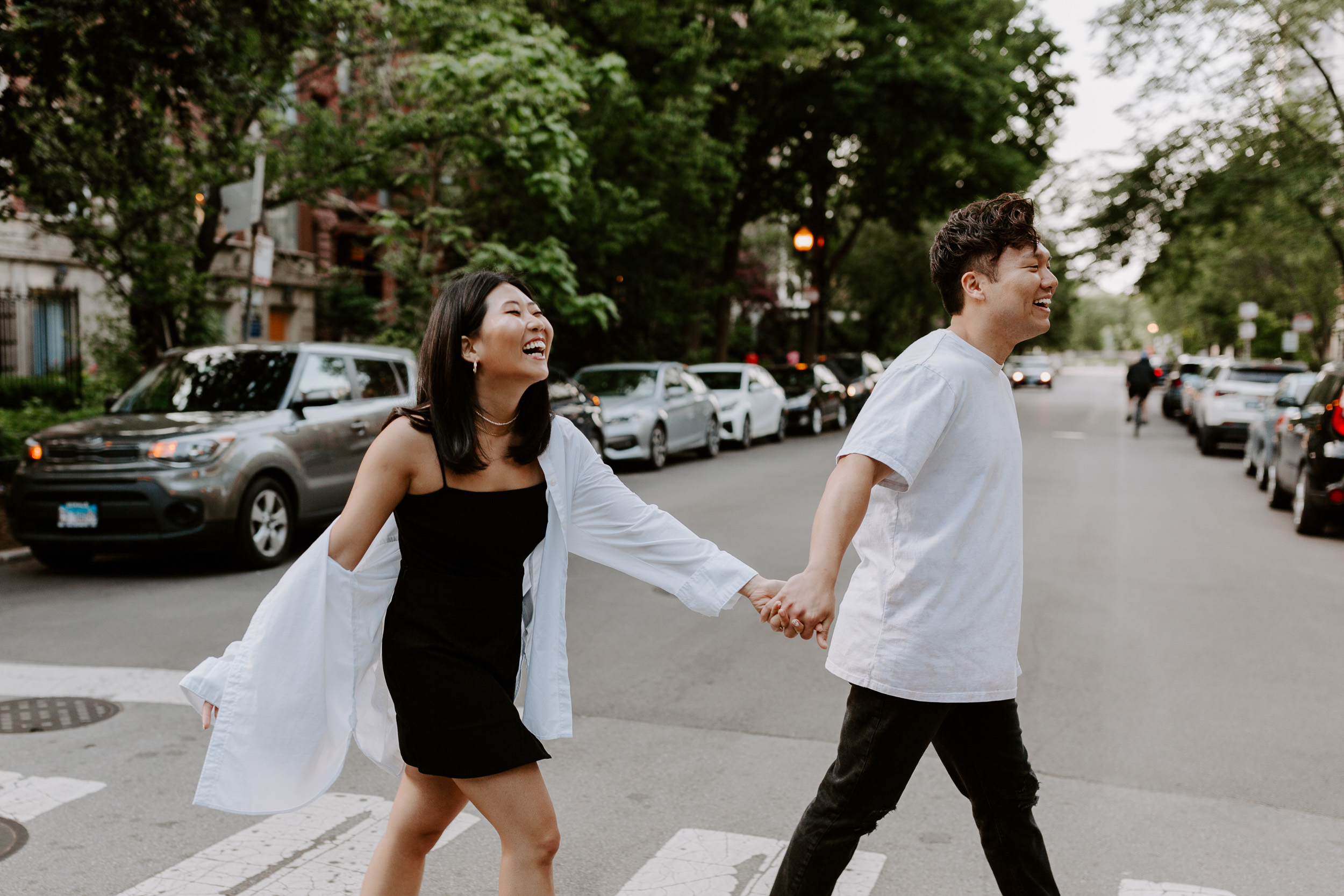 Modern engagement session outfit ideas
