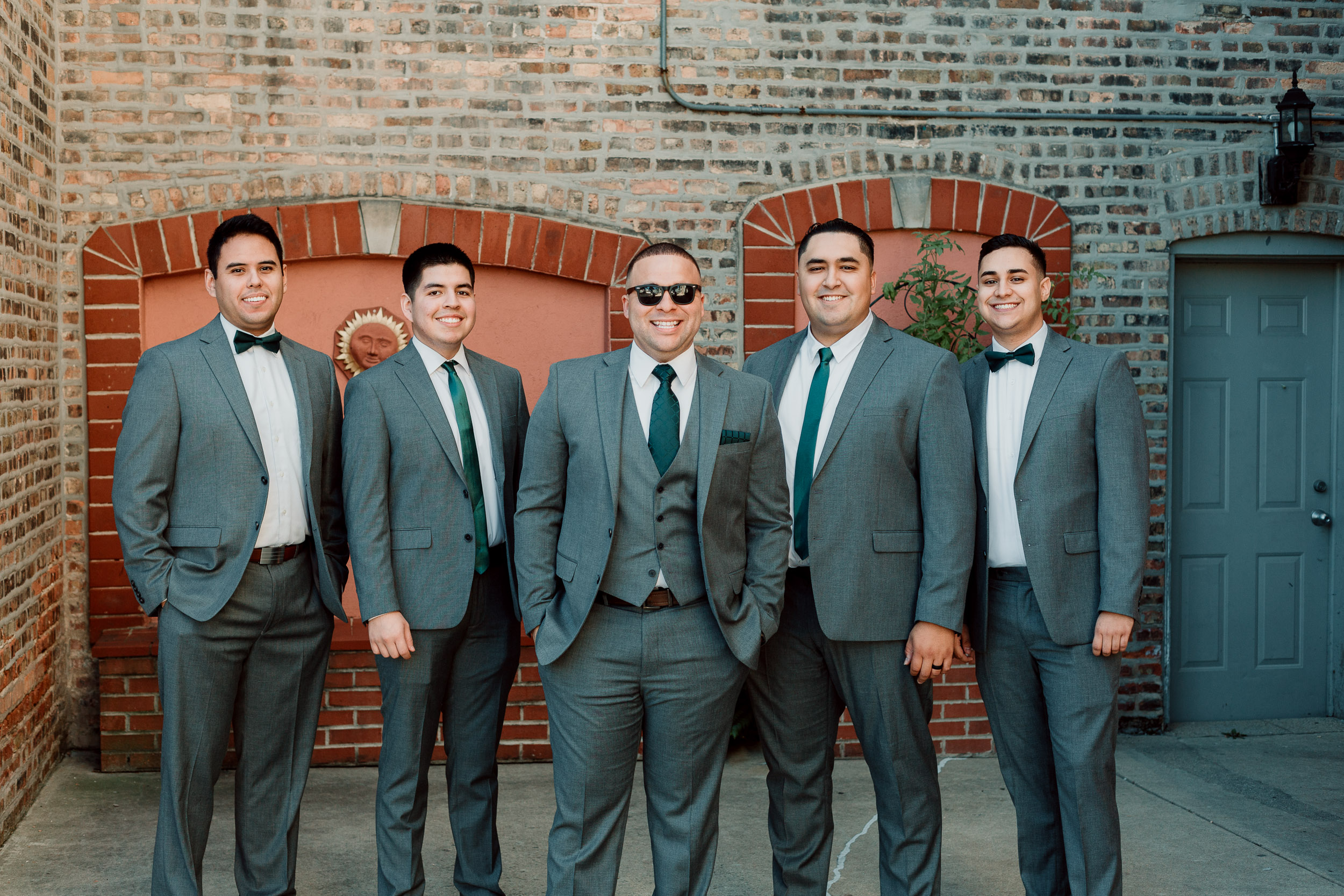 Groomsmen photos | Bridal party photos | Backyard Chicago Wedding | Engagement Ring | Hair Pin | Emotional Chicago Wedding | Historic Downtown Riverside Wedding Photos | Chicago Wedding Photographer | Metra Station Wedding Photos | Small Weddings in Chicago | Intimate Elopements in Chicago