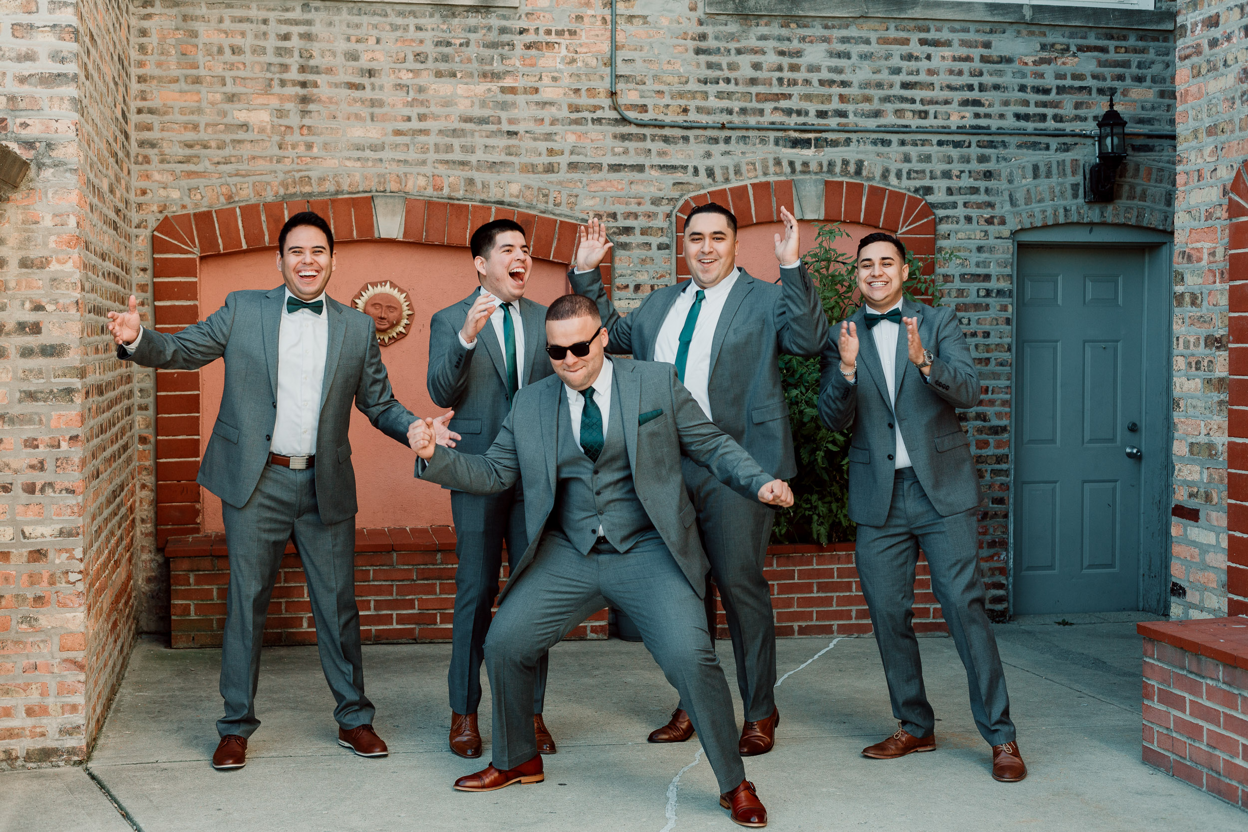 Groomsmen photos | Bridal party photos | Backyard Chicago Wedding | Engagement Ring | Hair Pin | Emotional Chicago Wedding | Historic Downtown Riverside Wedding Photos | Chicago Wedding Photographer | Metra Station Wedding Photos | Small Weddings in Chicago | Intimate Elopements in Chicago
