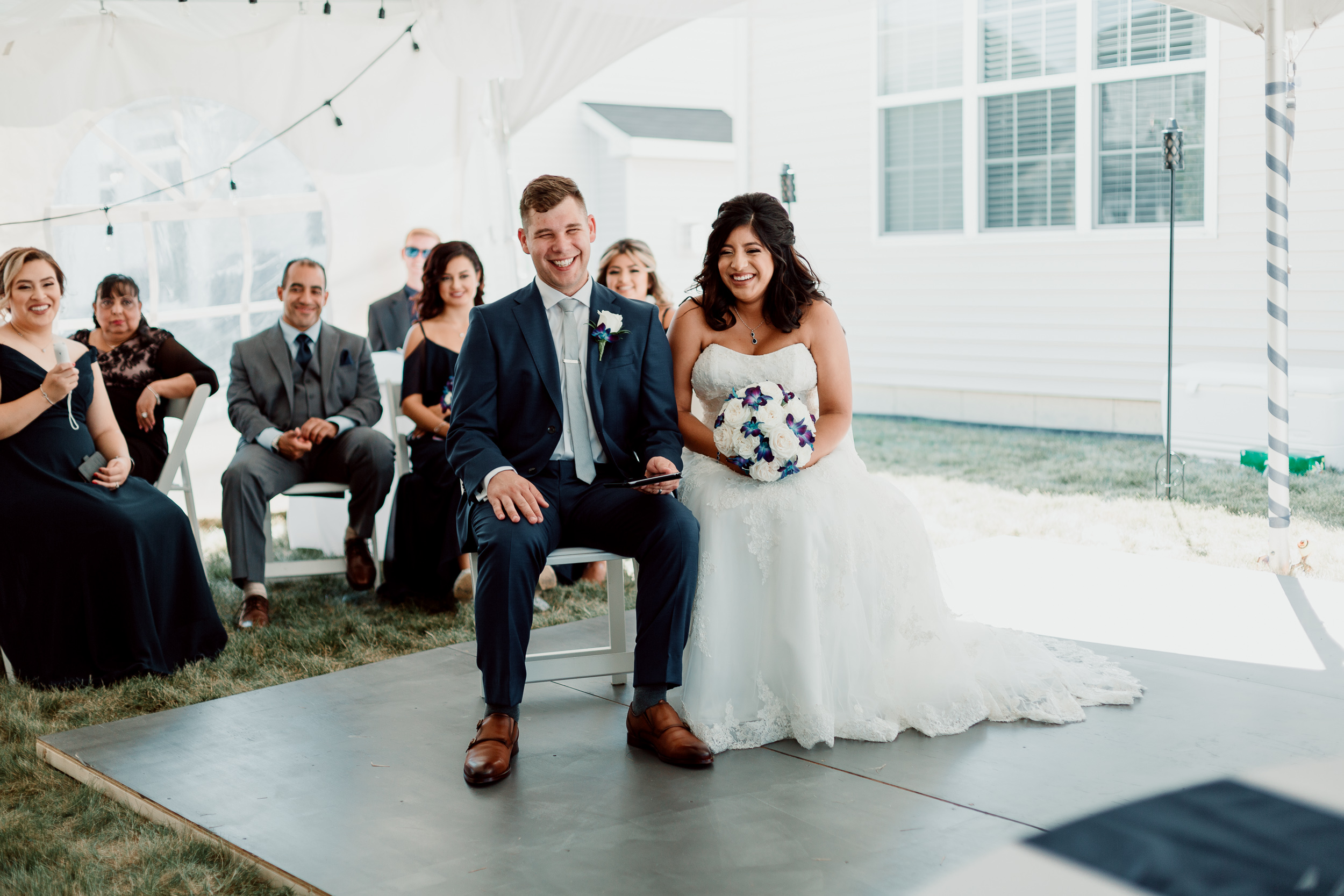 Tent Ceremony | Bolingbrook Elopement | Chicago Intimate Wedding Photographer