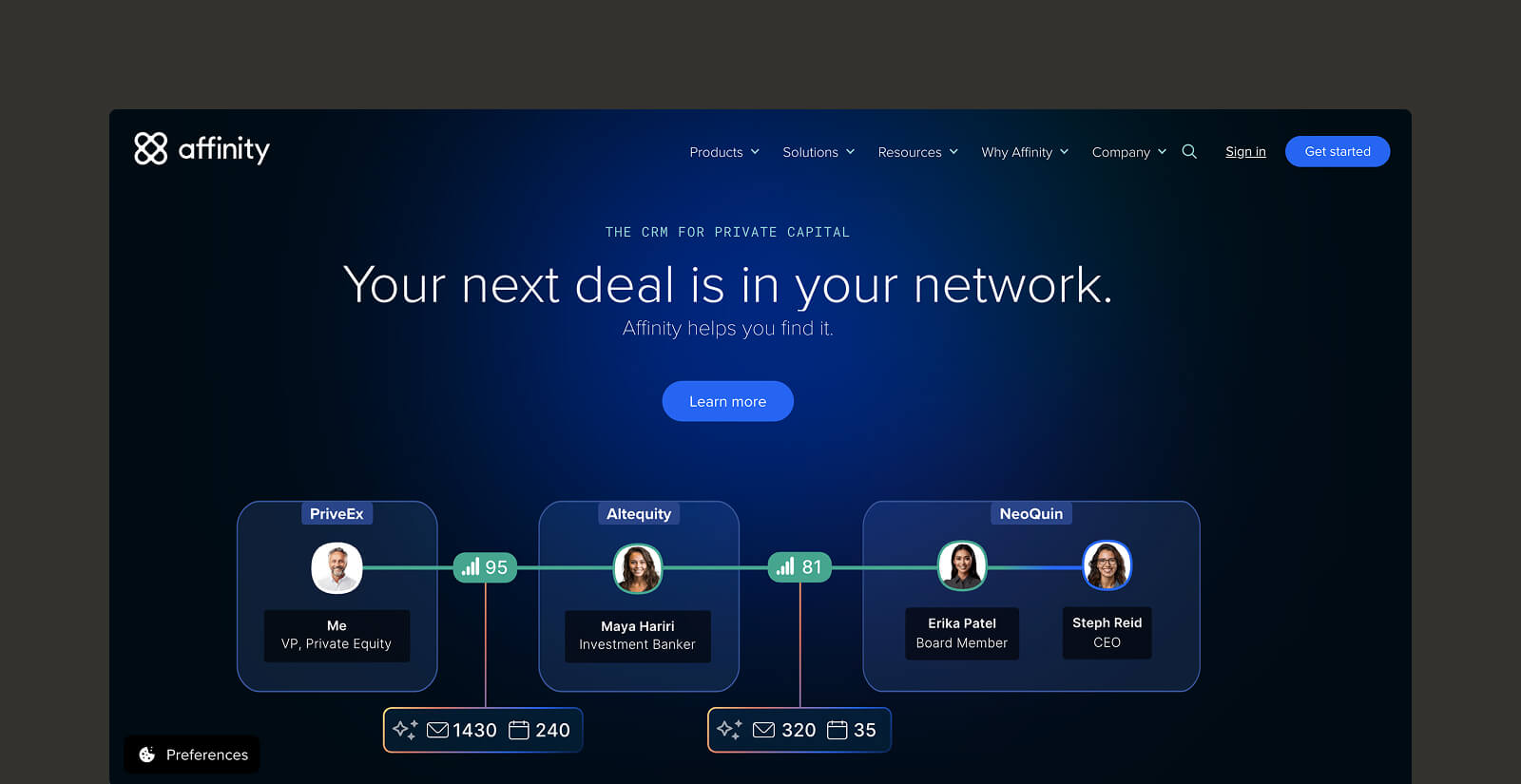 Affinity website