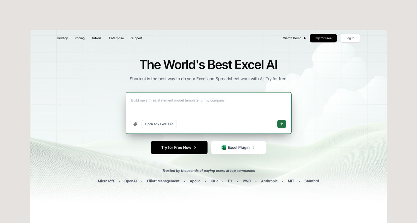 Screenshot of ShotcutAI website homepage.