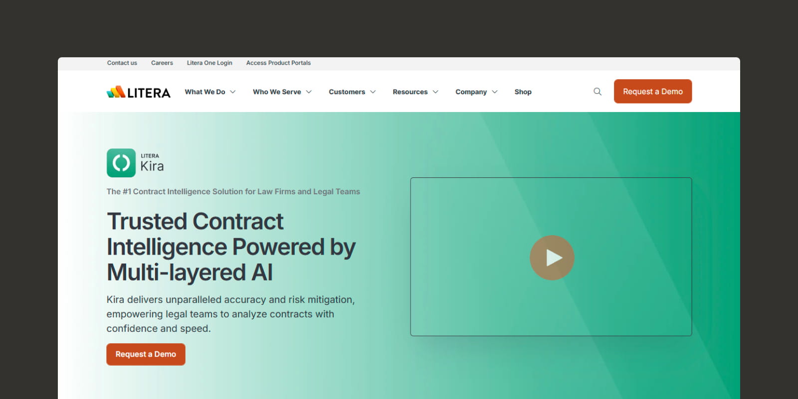 Kira homepage.