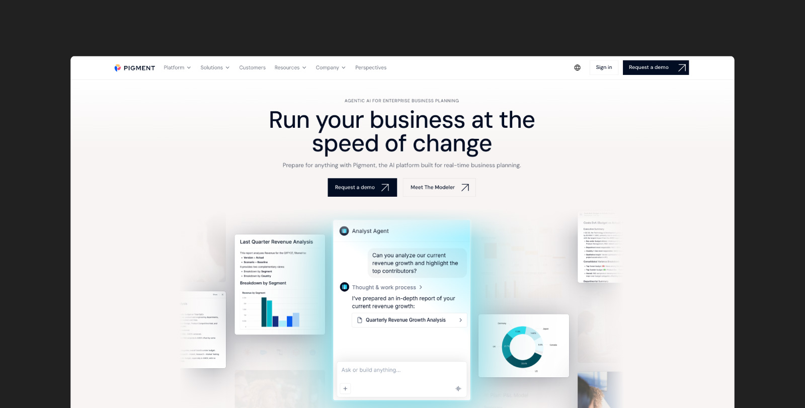Pigment homepage.
