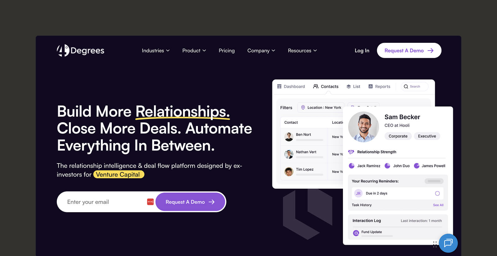 4Degrees website