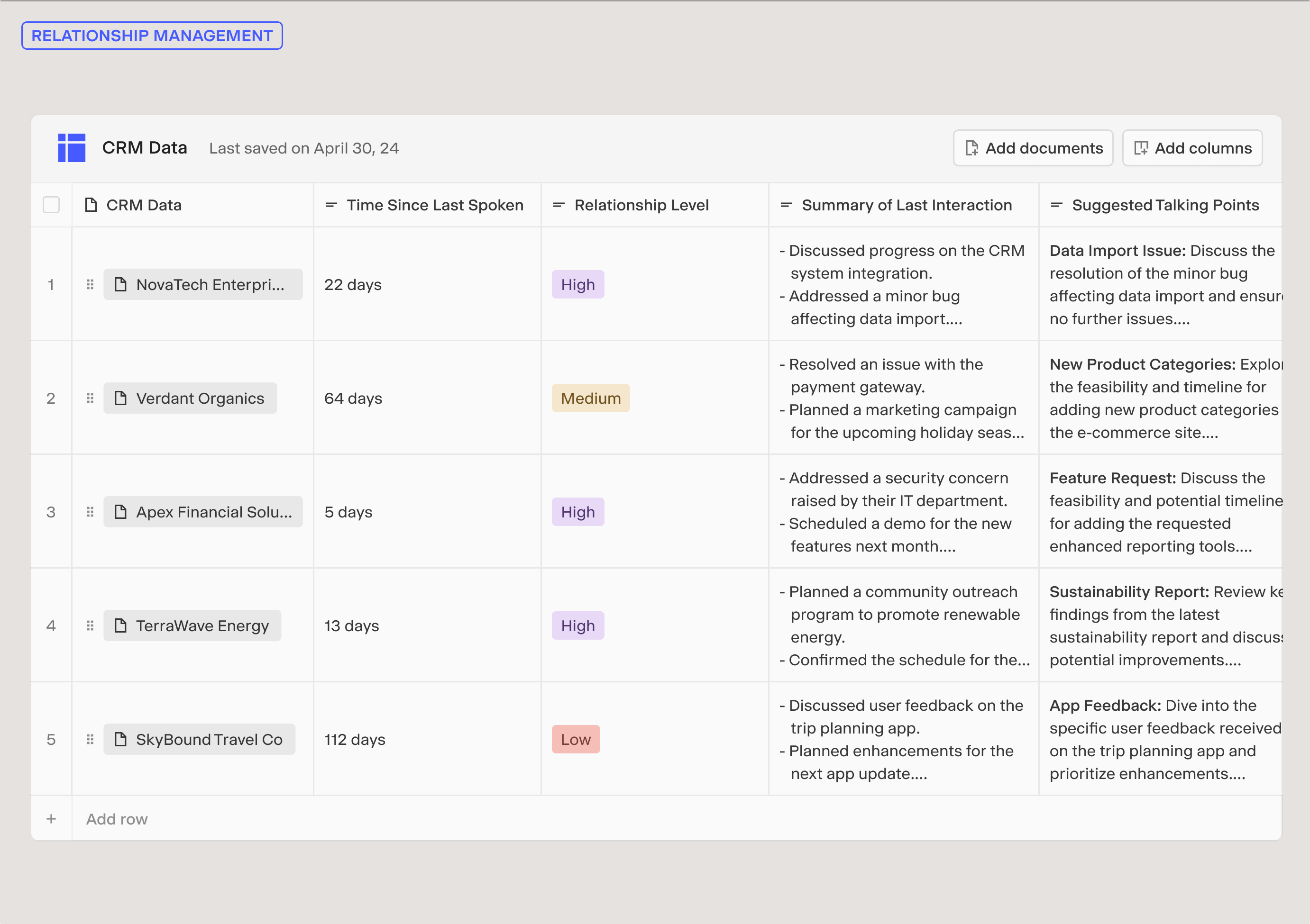 Consolidate meeting notes