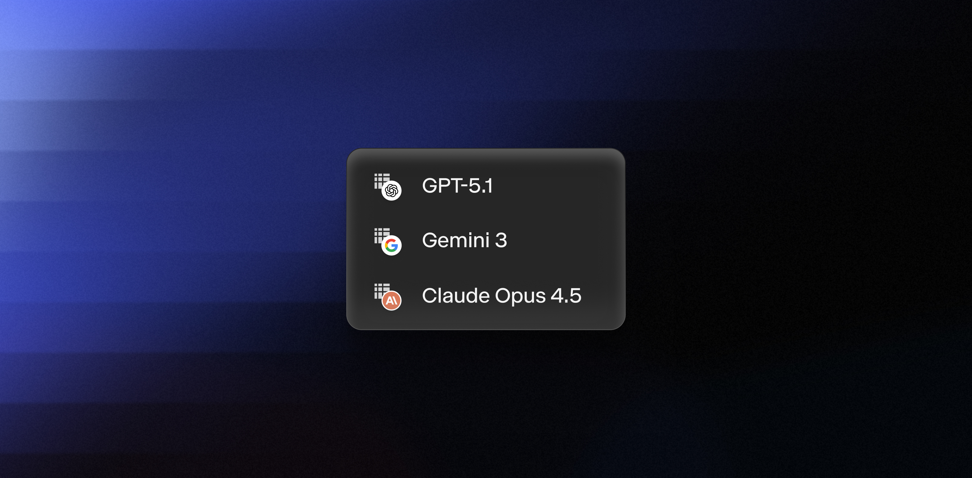 The latest reasoning models from OpenAI, Anthropic, and Google are available in all supported regions.
