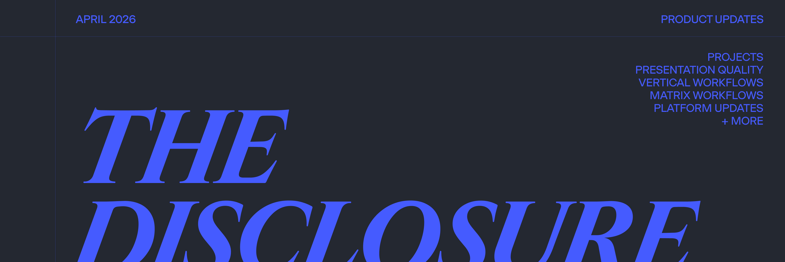 What's New: April Disclosure 2026 cover image