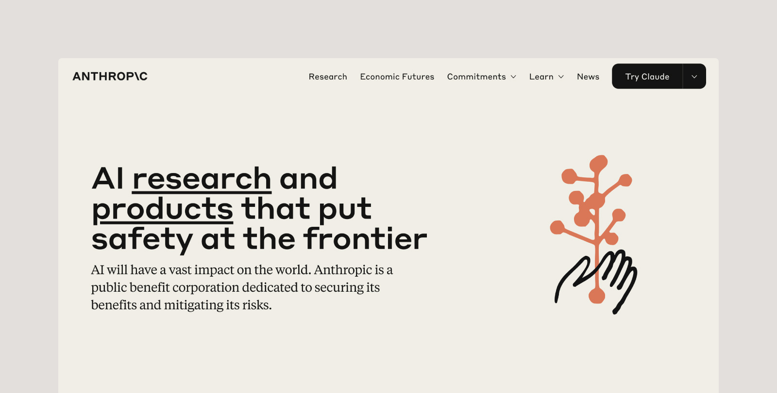 Screenshot of the Anthropic (Claude) platform.