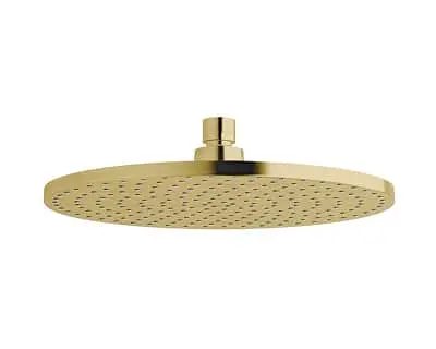 Milli Mood shower head in brushed gold.