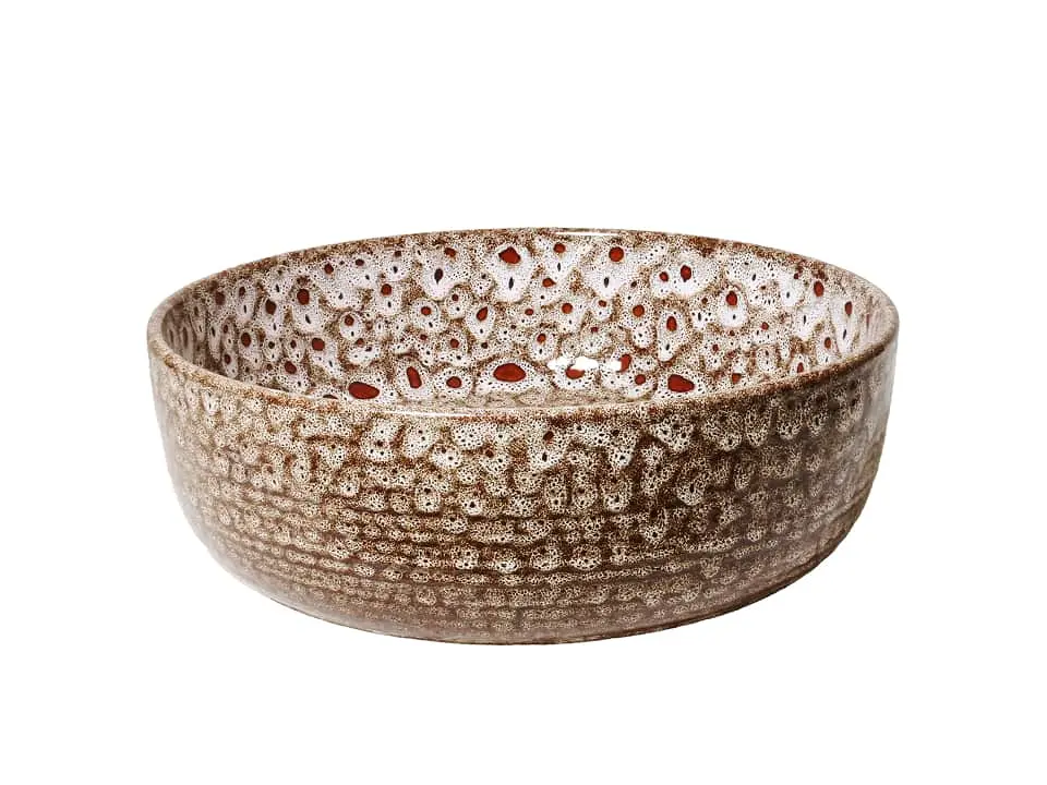 Robert Gordon above counter basin in white ochre finish.