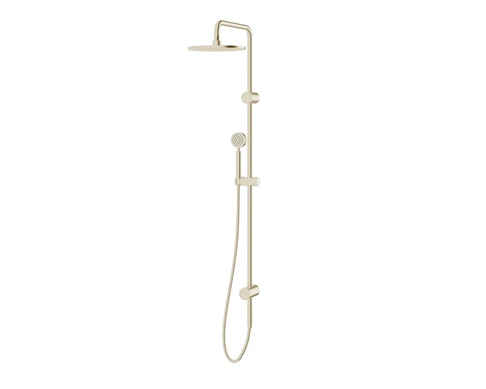 Sussex Pure Twin Rail Shower in Brushed Platinum Gold